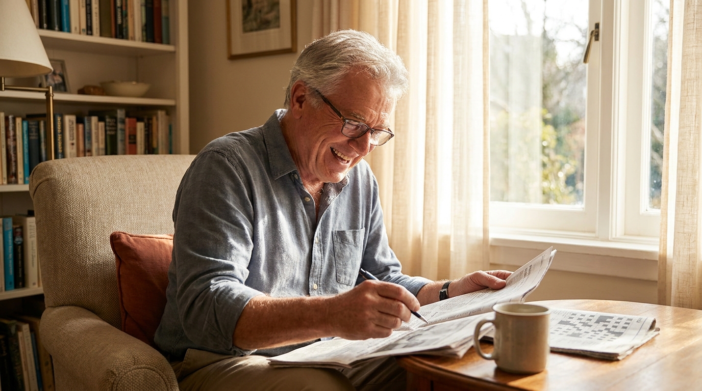 Notebook and reading glasses